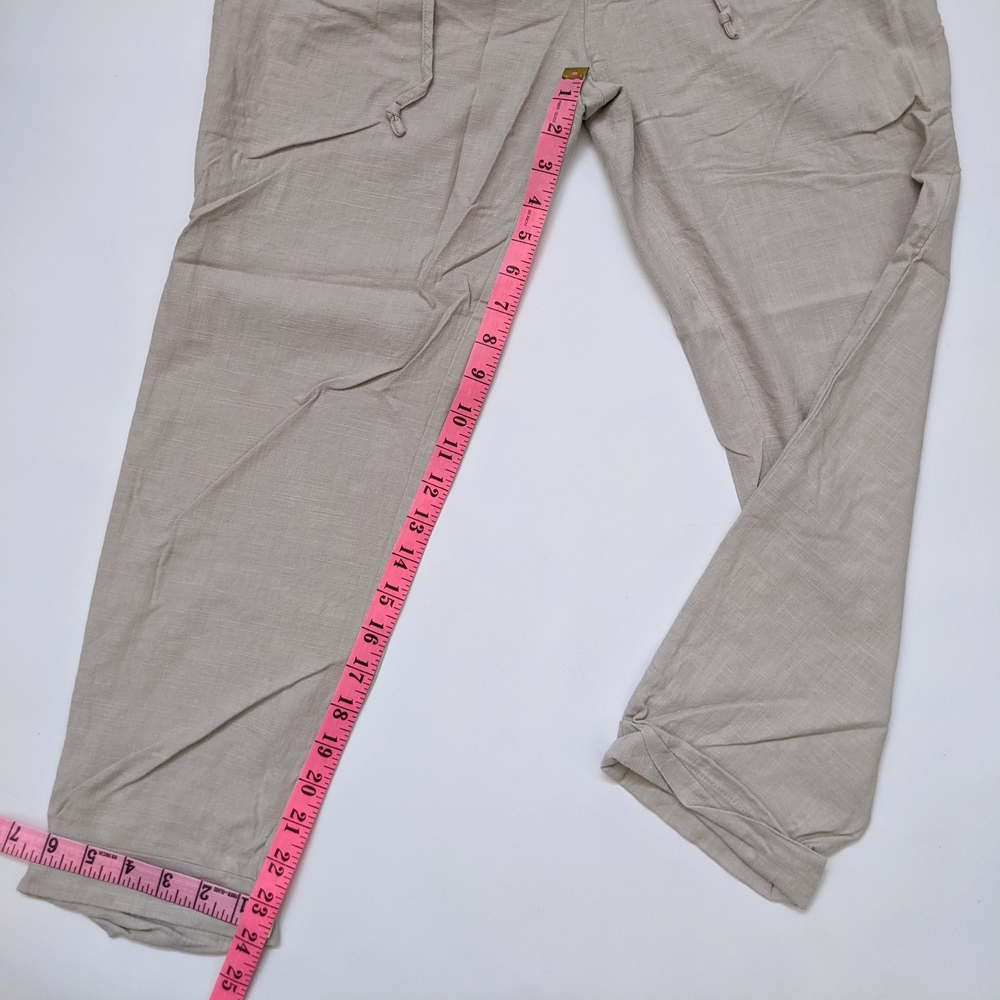RW & Co Linen Beige Casual Pants, Women's Medium - Picture 5 of 5